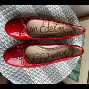 Sam edelman red patient flat